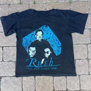 Vintage 1996 Rush Test For Echo Tour Concert Band T-Shirt Black Cut Tag L
